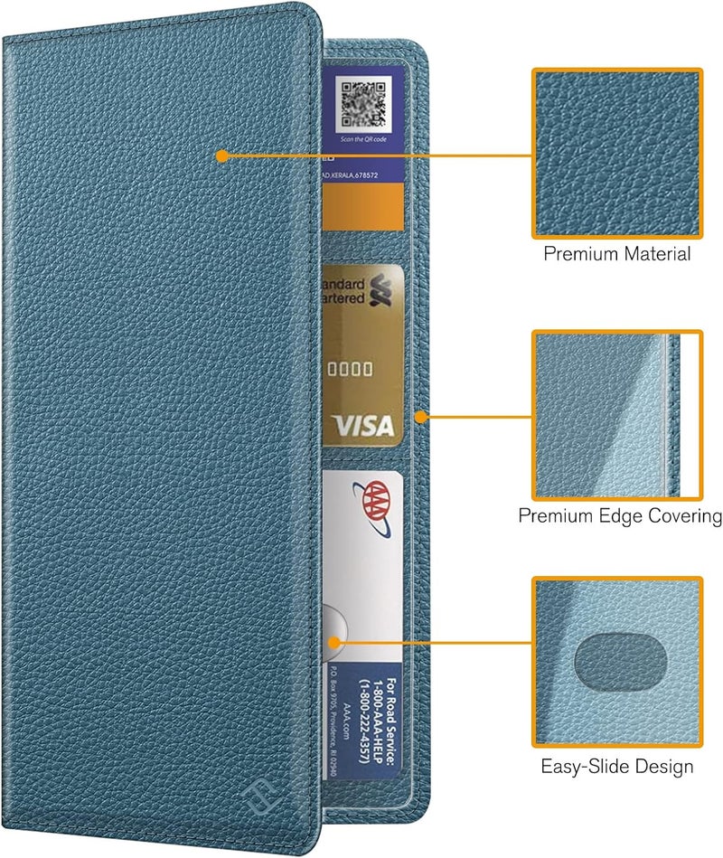 FINPAC Car Registration and Insurance Card Holder, Vehicle Glove Box Card Organizer Wallet Automobile Accessories for License - Image 3